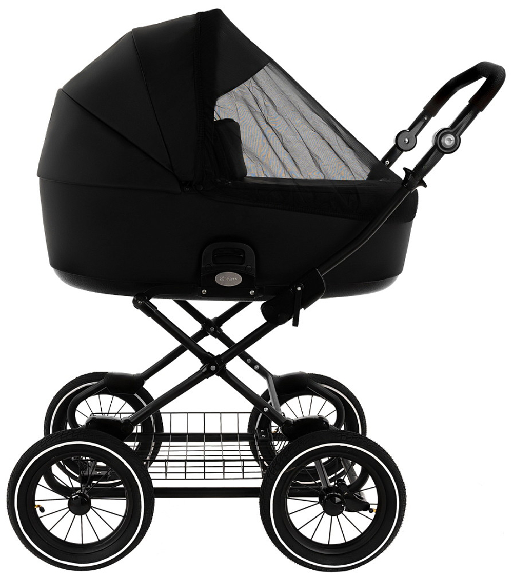 Детская коляска Roan Bass Next Classic Кожа d12 2 в 1 RCL300/1 Black