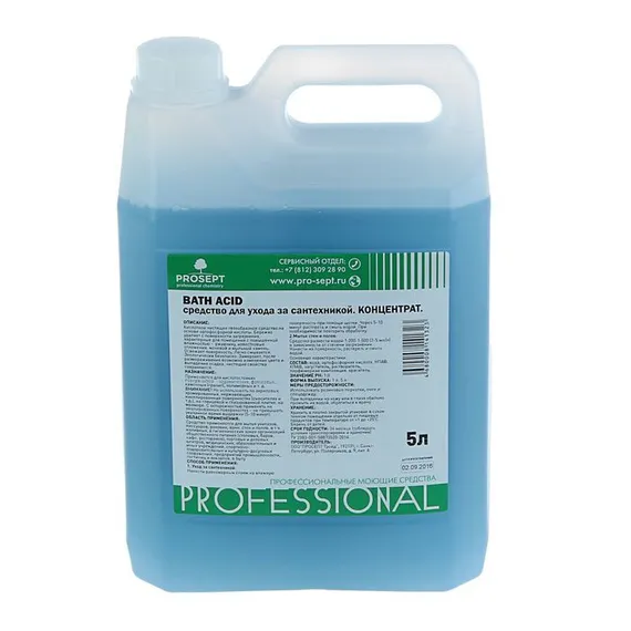 Средство для удаления ржавчины и минеральных отложений щадящее Bath Acid . Концентрат, 5л