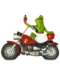 GAEM Art MN-240 Фигурка «Лягушка - селфи на мотоцикле»