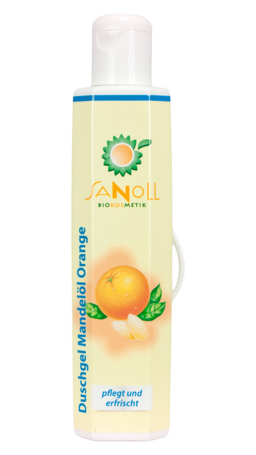 Гель для душа Sanoll с миндальным маслом и апельсином, 200 мл