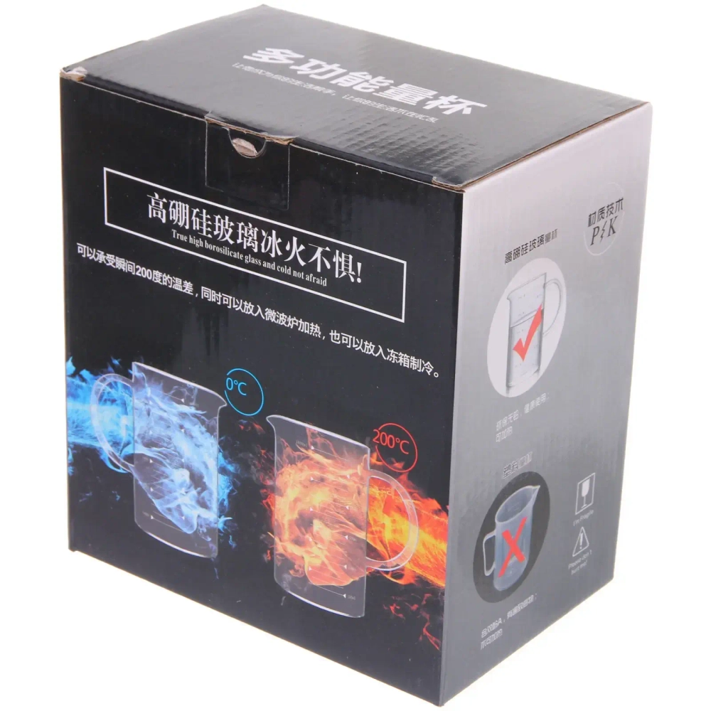 Ёмкость мерная 1л «Хай-Тек» черная шкала