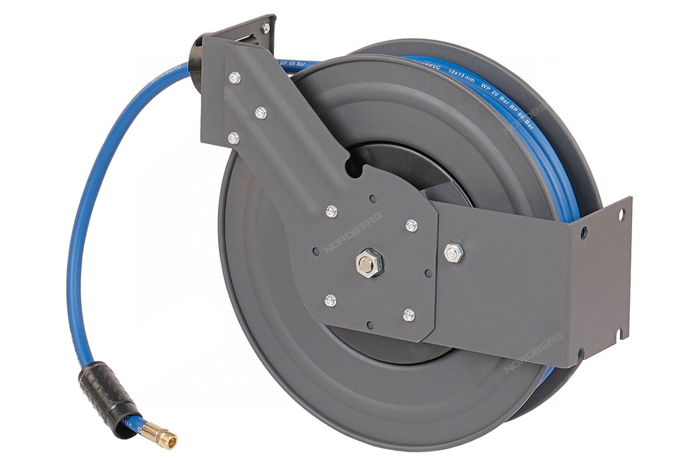 NORDBERG (HR1020RPVC) Шланг воздушный на стальной катушке, гибридный ПВХ &Oslash; 10х15 мм, 20 м