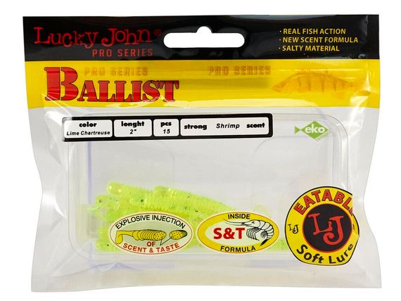 Твистеры съедобные LJ Pro Series BALLIST (5,08 см), цв. 071, 15 шт.