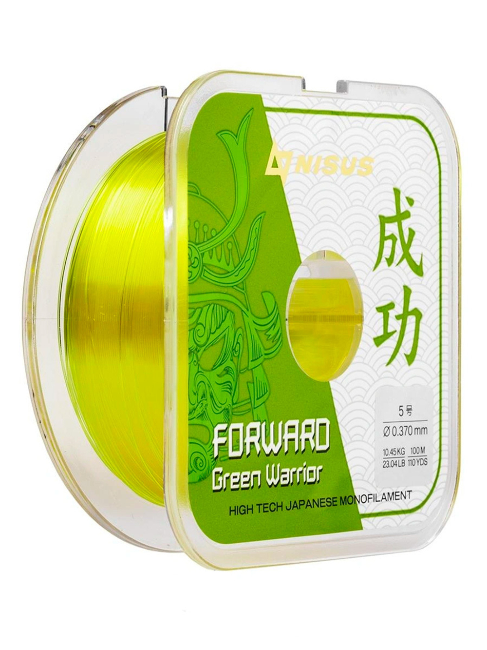 Леска для рыбалки Nisus FORWARD Green Warrior Nylon 0,309mm/100m (N-FGW-0309-100)