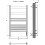 Электрический полотенцесушитель Aquatek Поларис П10 500x900 AQ EL KO1090CH Хром