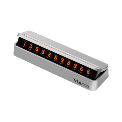 Автовизитка складная Xiaomi Bcase Tita Silver, Парковочная карта, Табличка с номером телефона автомобильная для парковки