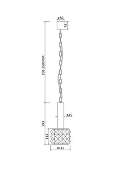 Подвесной светильник Maytoni Rock Me MOD027PL-01CH