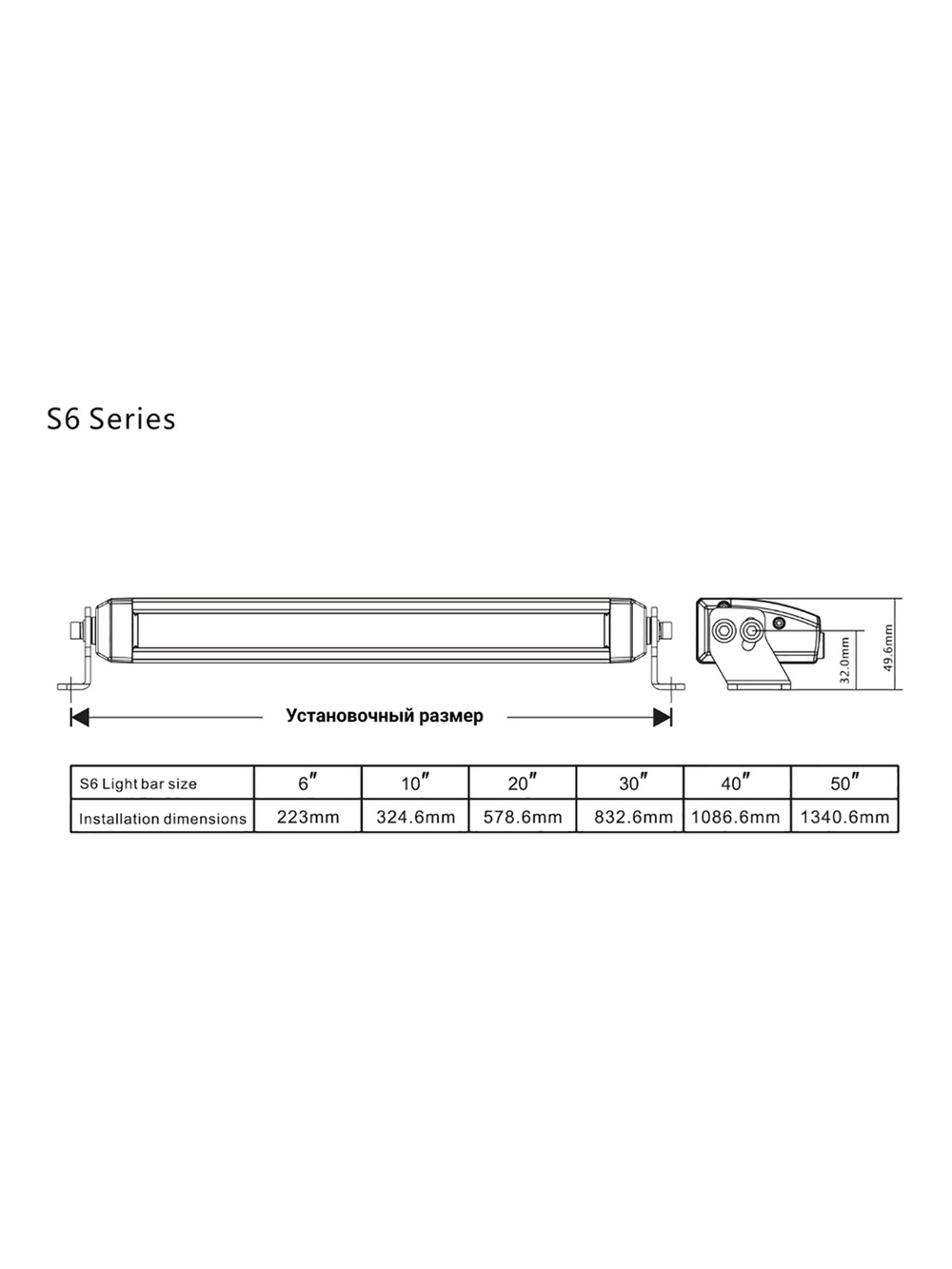 Светодиодная фара водительского света AURORA 152 мм 30W LED с RGB подсветкой
