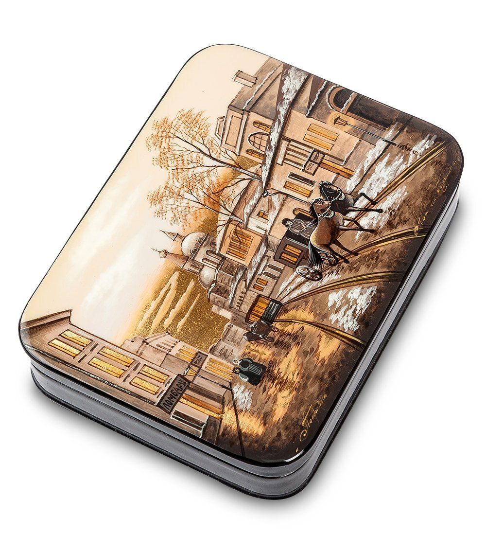 Народные промыслы ШК-55/ 19-B Шкатулка «Старая Москва» Буркова