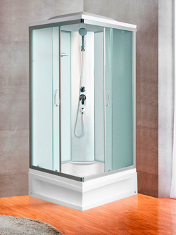 Душевая кабина RIVER QUADRO XL 90/41 MT с поддоном 90x90x220 10000013949 Универсальная Квадрат