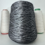 SHIBUYA - FILITALY LAB; 70% вискоза, 26% альпака, 4% меринос; 220м/100гр; col.85613, цвет: черный в серебристом шнурке. Есть бобинки: 174, 380гр