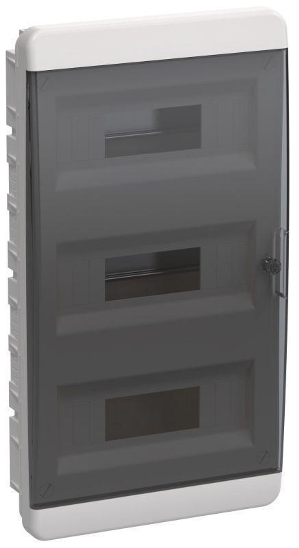 Щит IEK/Tekfor встраиваемый 36 мод. IP41, прозрачная черная дверца