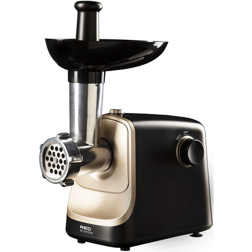 Мясорубка RED Emotions RMG-125, 1340 Вт, защита от перегрузки, черный/бежевый
