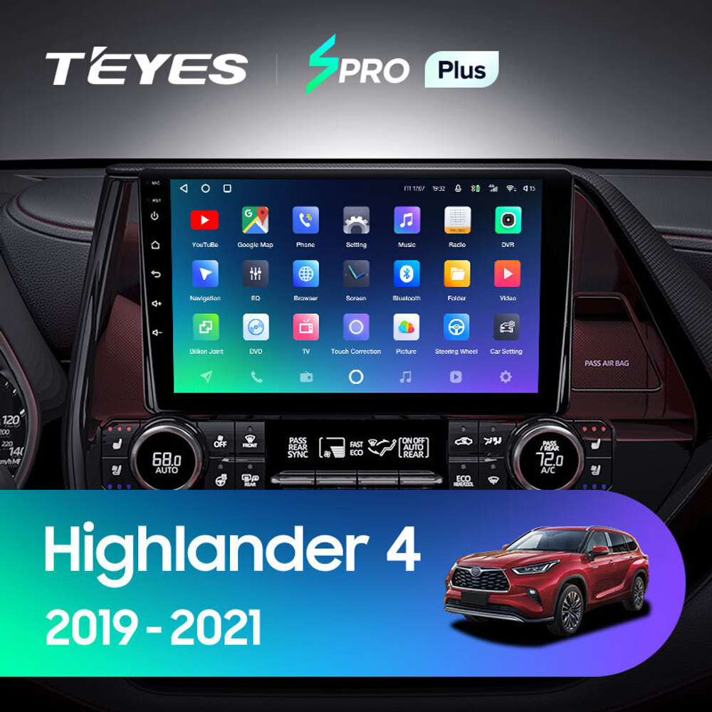 Teyes SPRO Plus 9" для Toyota Highlander 2019-2021
