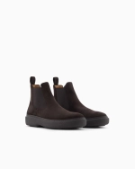 Suede Ankle Boots – мужские замшевые ботильоны на низком ходу от GIORGIO ARMANI