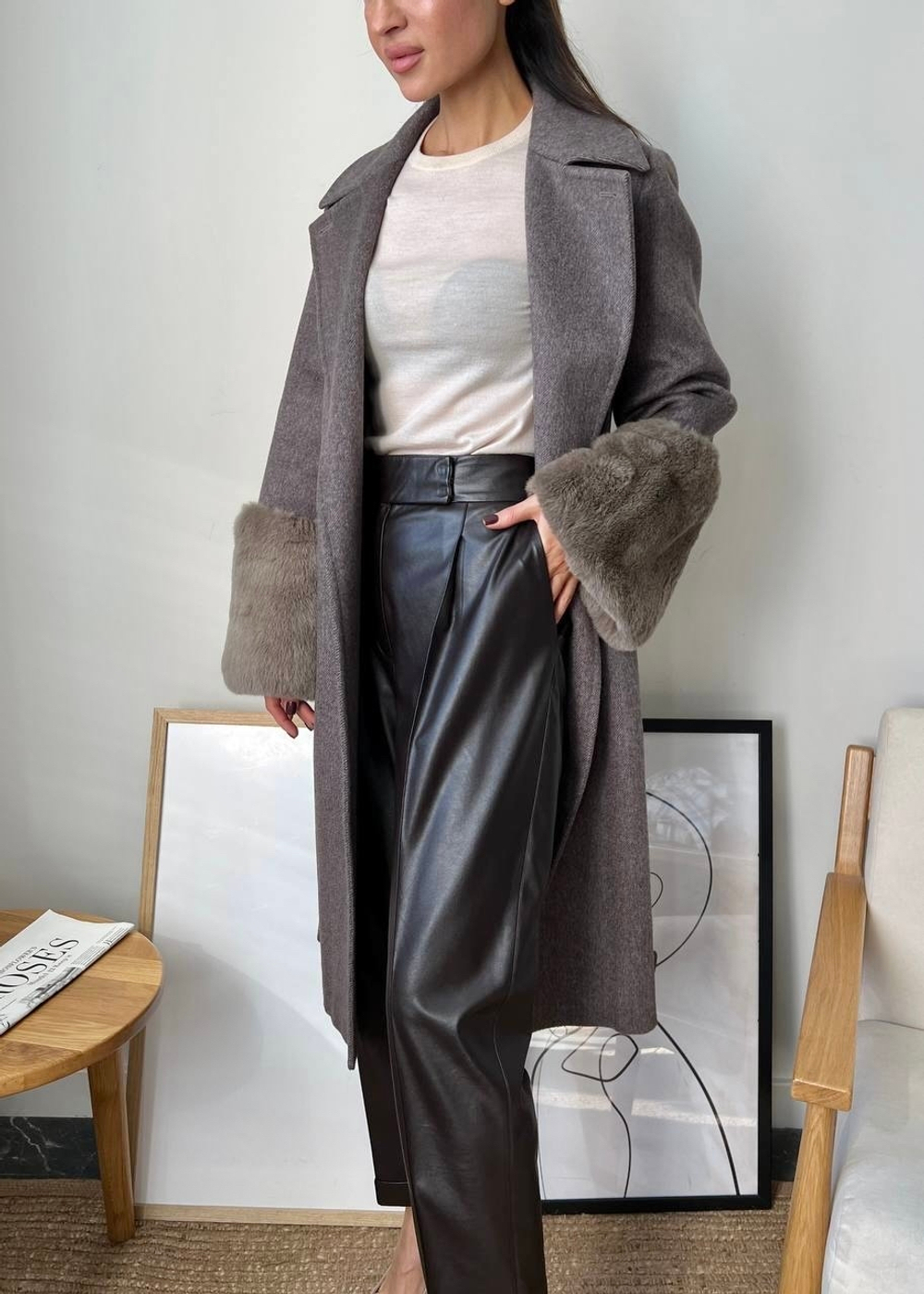 Кашемировое пальто MaxMara, S/M оригинал