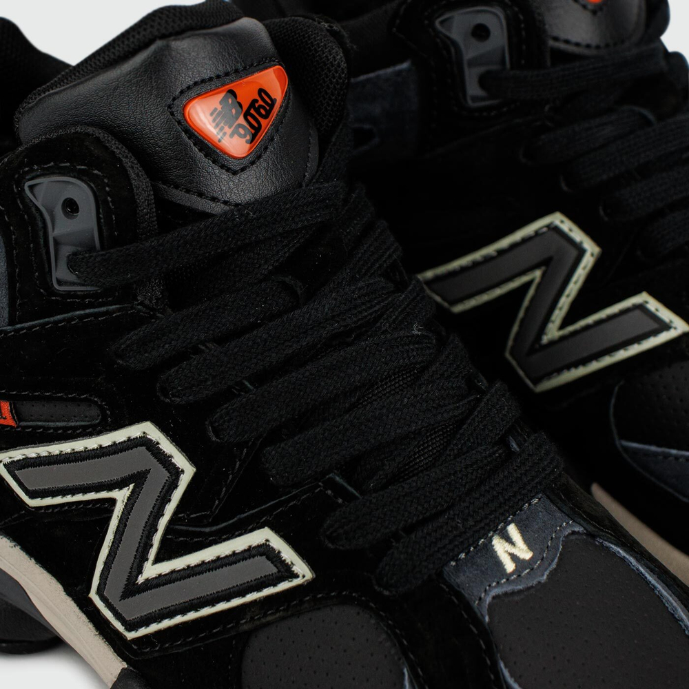 Кроссовки New Balance 9060 Mid Black / Black with Fur
