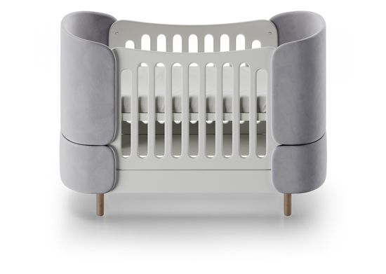 Кроватка-трансформер KIDI Soft (серый)