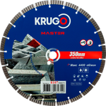 Диск алмазный Турбо сегментный KRUGO MASTER 350х3,0х25,4х12mm, 81073500273