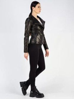 Кожаная куртка осень натуральная косуха