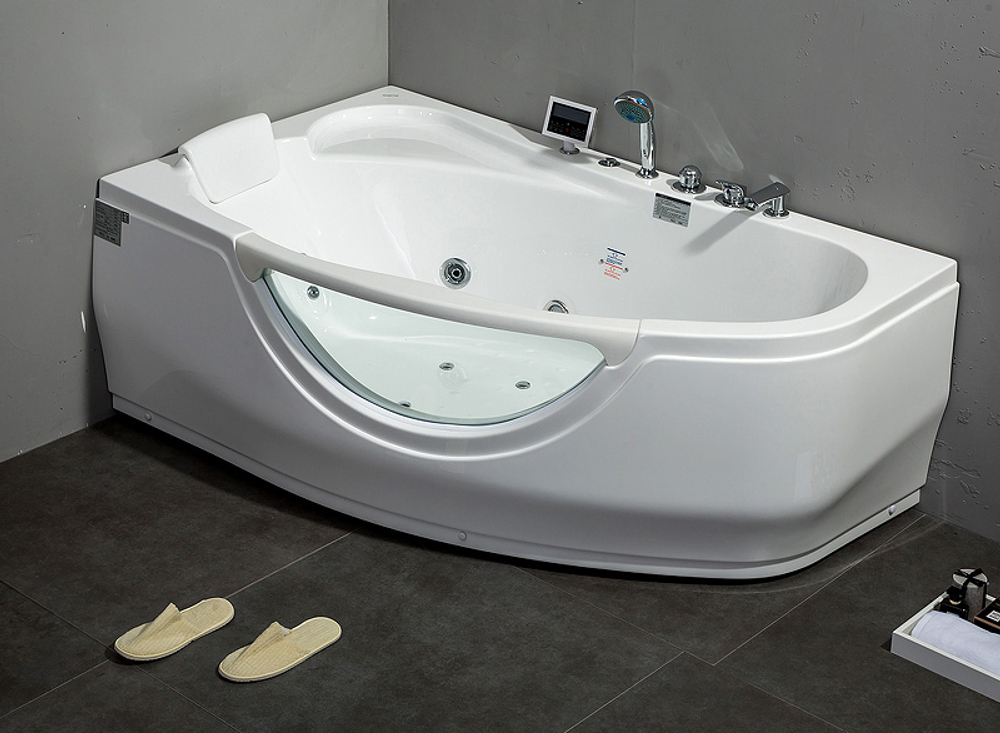 Акриловая ванна Gemy 171x99 G9046 II K L с гидромассажем