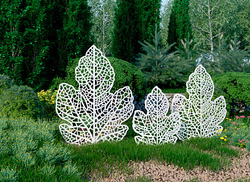 Парковая скульптура Кленовый лист (3 шт)