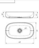 Раковина OSNO 600 Rosy