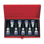 KING TONY (4119PR) Набор торцевых насадок 1/2", TORX, Т20-Т60, 9 предметов