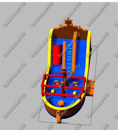 Надувной корабль "Весёлый Роджер Brown"