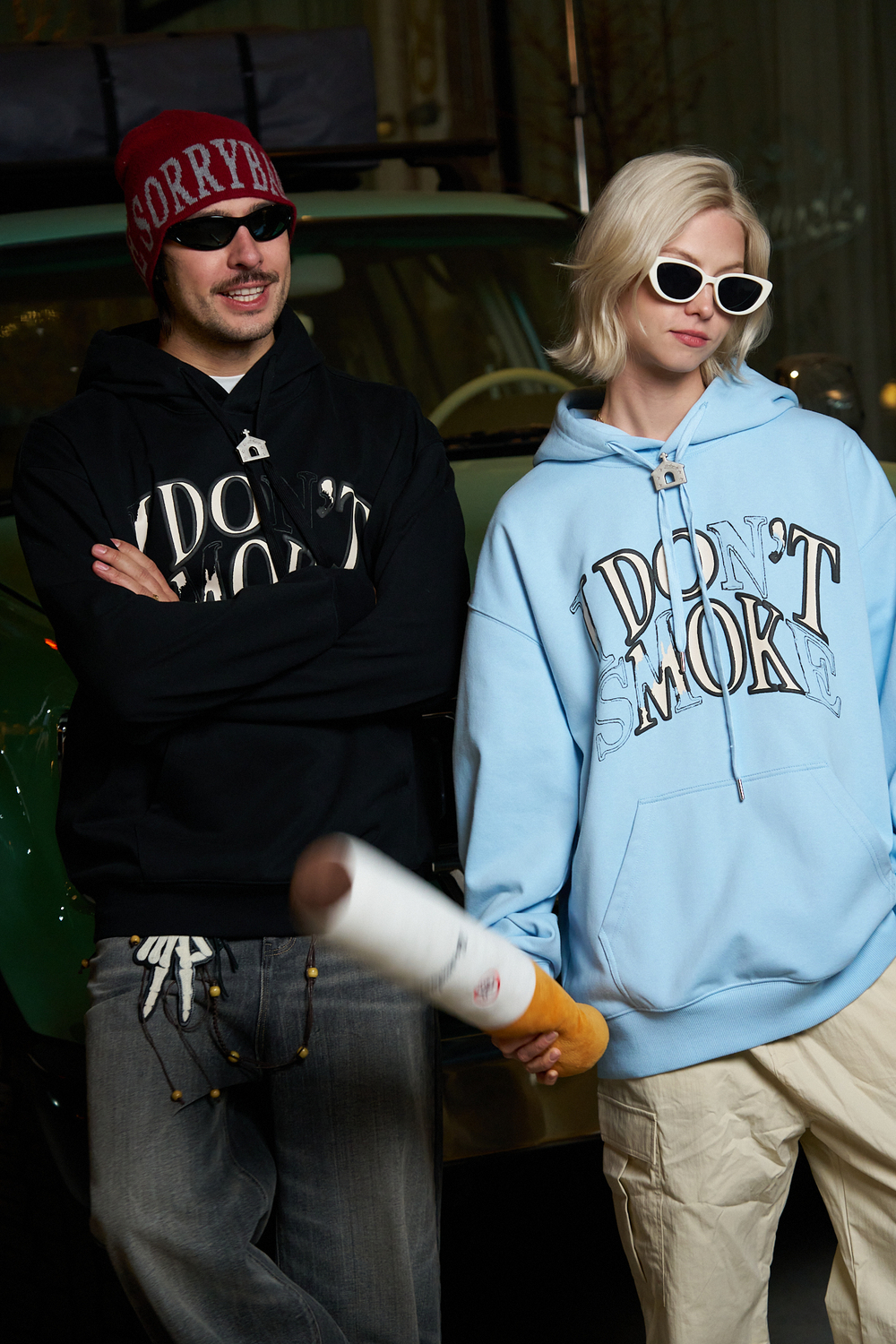 Худи DONSMOKE "Scratch Logo" Loose fit Hoodie