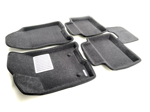 Коврики салона для LADA Vesta (2015-) Euromat 3D Lux серые. Арт. EM3D-005308G