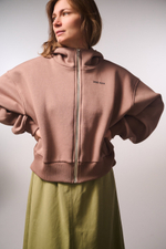 Юбка-трапеция из плотного хлопка оливкового цвета