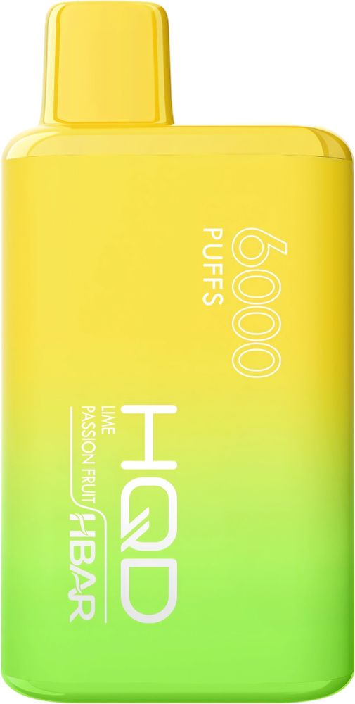 HQD HBAR 6000 - Lime Passion Fruit (5% nic)