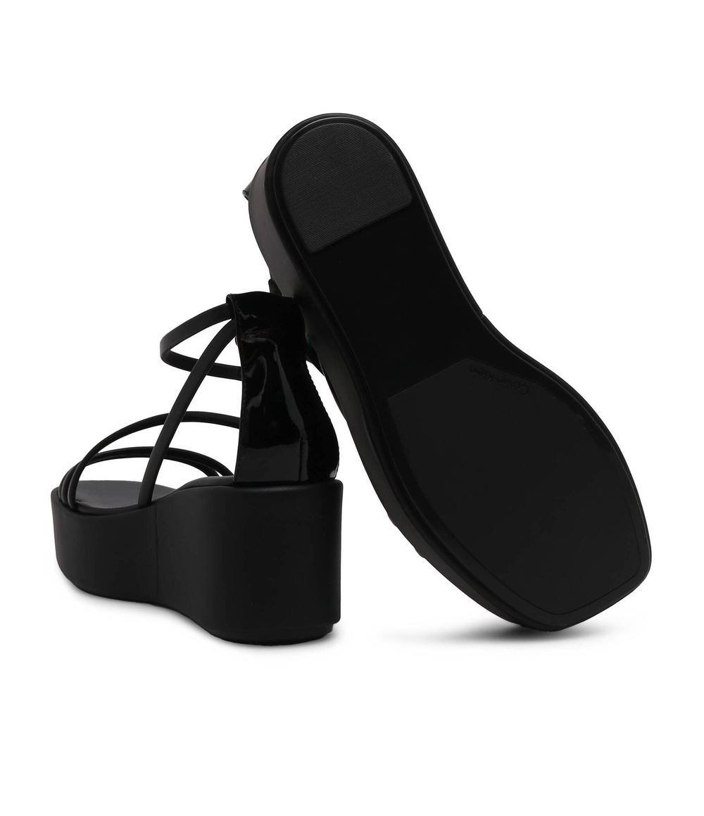 Кожаные босоножки Calvin Klein - черный(HW0HW01949)