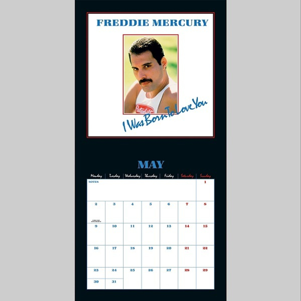 Freddie Mercury Calendar 2022