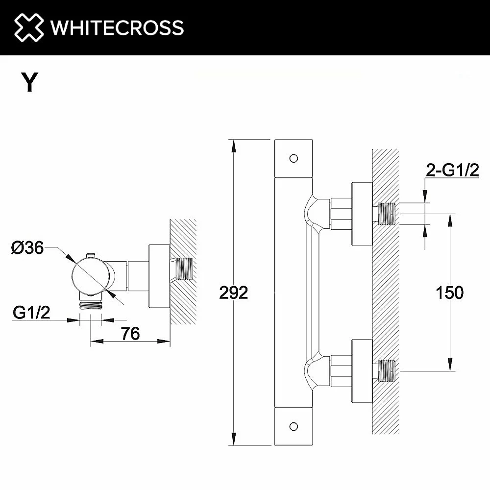 Смеситель для душа WhiteCross Y Y1246CR хром