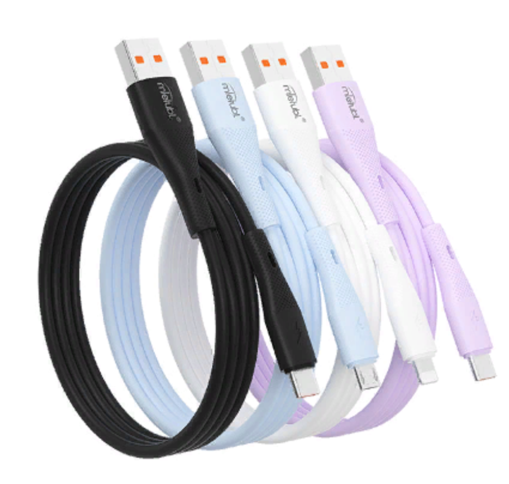 Кабель Mietubl MTB-DCUTF08 USB-Type-C 3A 1м Silicone Blue