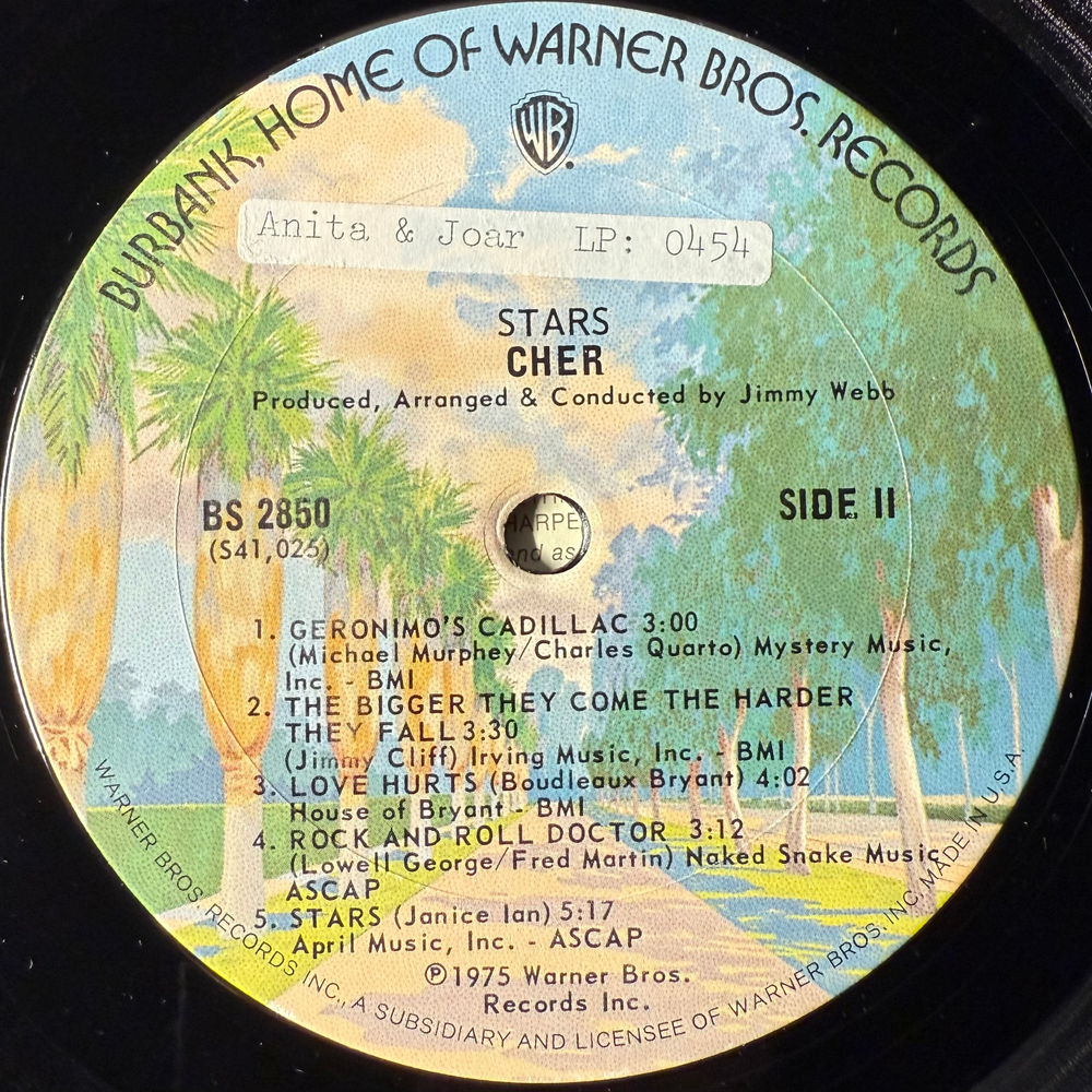 Cher ‎– Stars (США 1975г.)