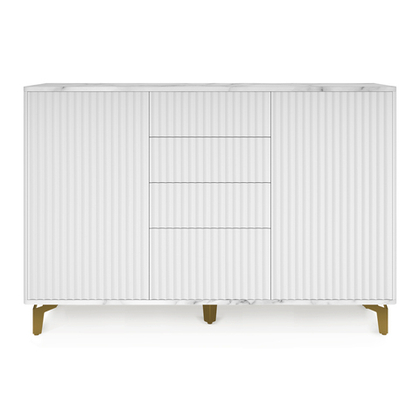 Комод ROYAL 5055 эко (Мрамор Каррара-Золото)