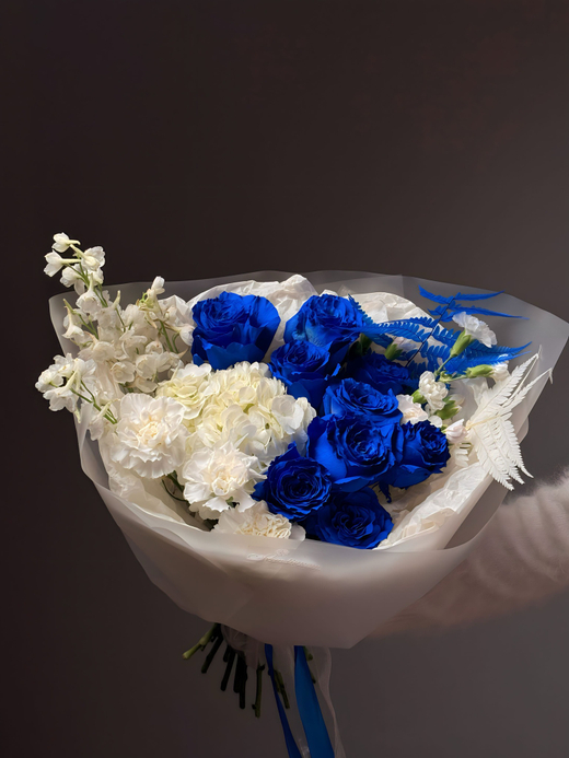 Букет "Бело-синий"