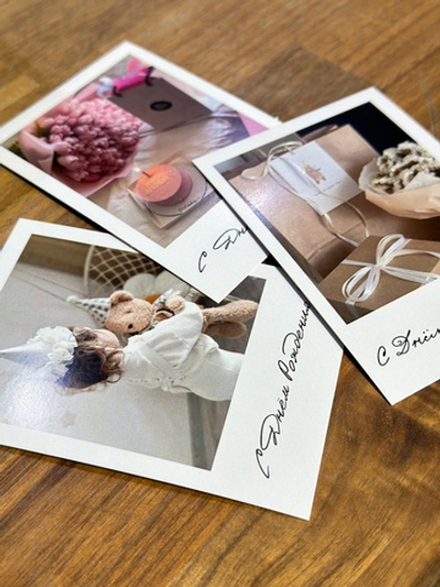 Фирменная открытка к букет