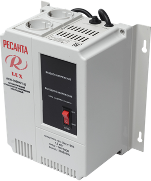 Стабилизатор напряжения серии LUX РЕСАНТА АСН-1500Н/1-Ц настенный