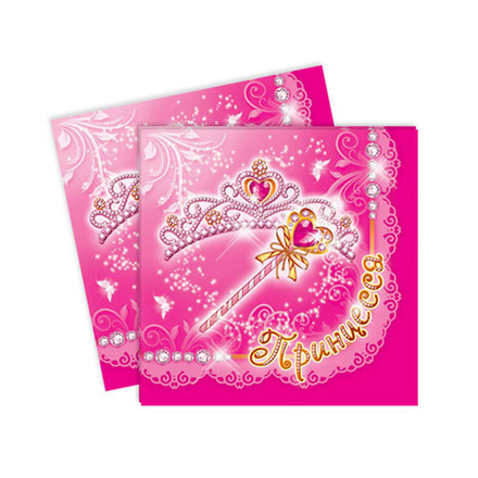 РАСПРОДАЖА Салфетки Моя Принцесса 33*33см.