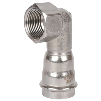ROMMER Угольник-переходник с ВР 35x1" из нержавеющей стали прессовой