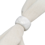 Набор колец для салфеток marm, D5 см, белый мрамор, 2 шт.