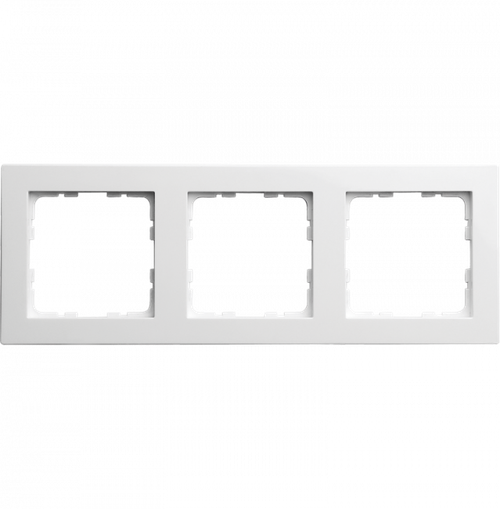 Рамка G-Classic 3-постовая, цвет белый глянцевый