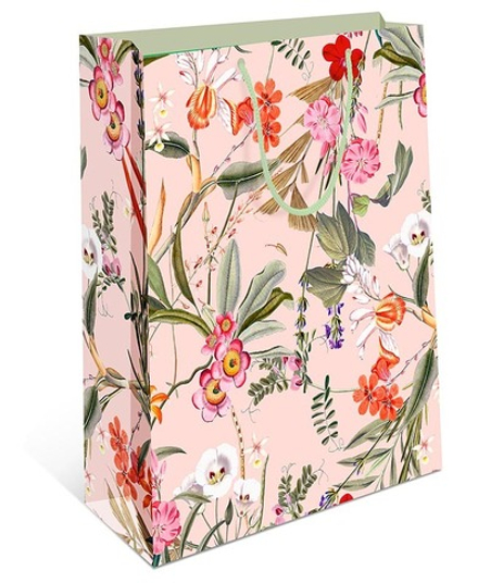Пакет подар. бумажн. 18*23*10 см, 130гр/м2 Цветы