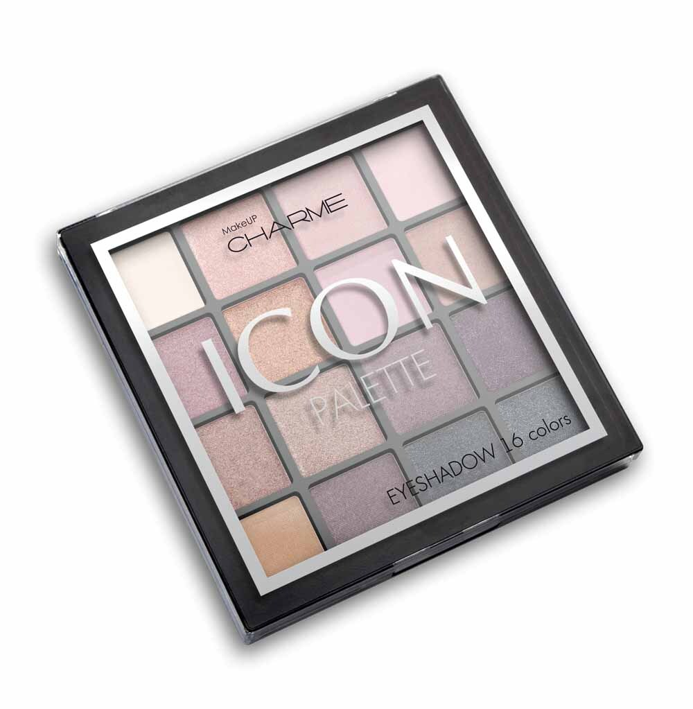 CHARME Палетка теней для век ICON тон 02 (розовый)