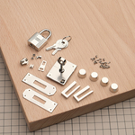 Birkin 30/35 // Комплект фурнитуры из нержавеющей стали, цвет серебро, с логотипом