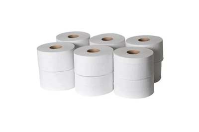 Туалетная бумага 2 слоя, 12 рулонов, 200 м, белая Россия